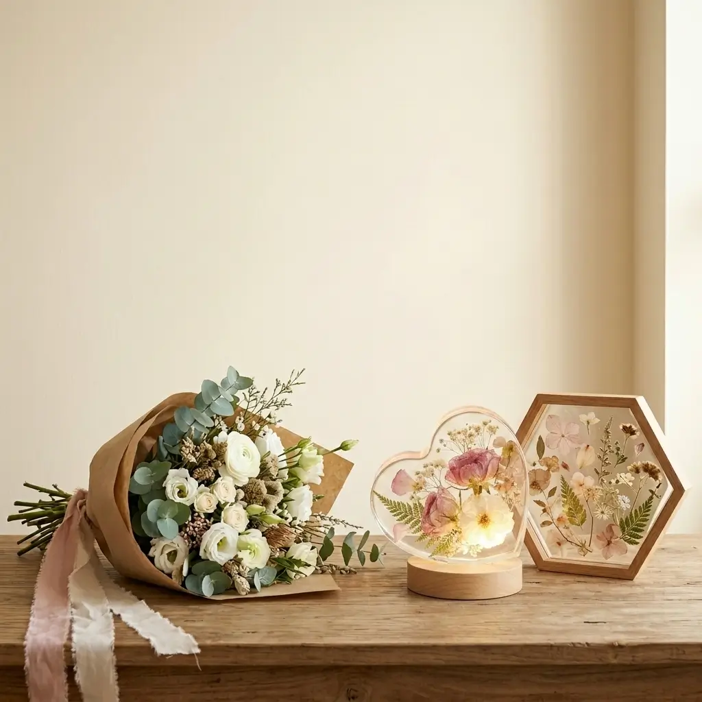 Sự tinh giản của hoa tươi và nghệ thuật Resin By Cà